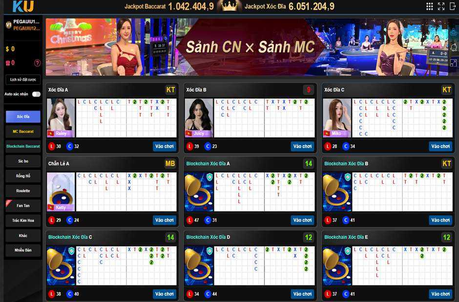 Khám phá sảnh chơi casino ấn tượng do Kubet triển khai