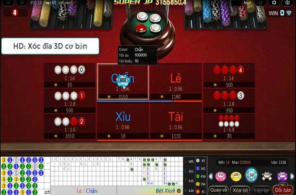 Game xóc đĩa mở ra nhiều lựa chọn hấp dẫn